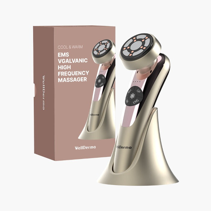 Wellderma COOL & WARM EMS VGALVANIC HIGH FREQUENCY MASSAGER