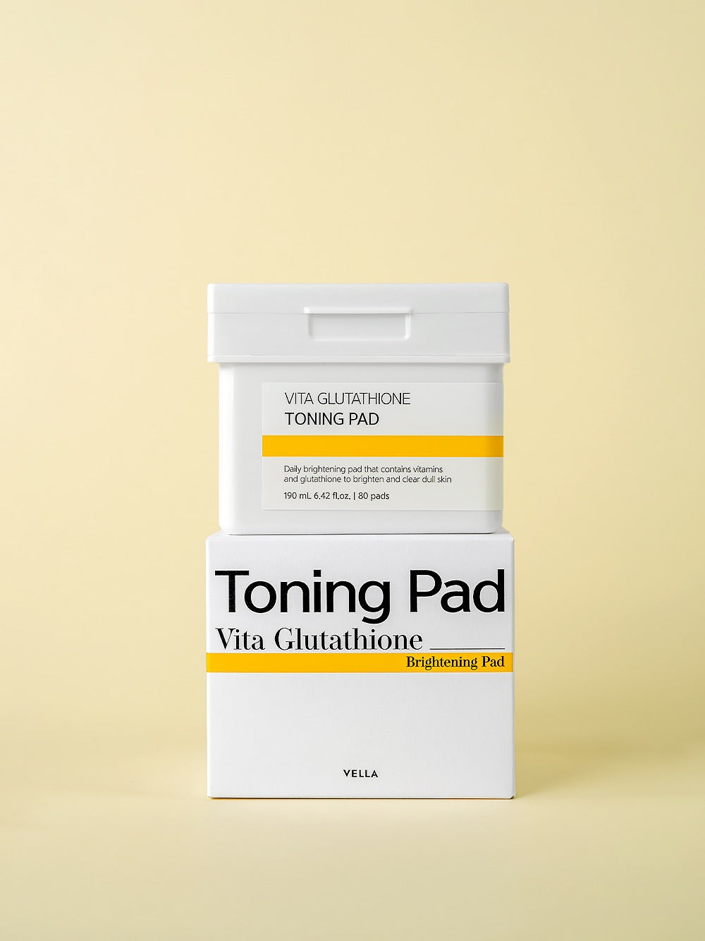 M Beauty + VELLA VITA GLUTATHIONE TONING PAD - 190ml (80sheets) M Beauty + VELLA VITA GLUTATHIONE TONING PAD - 190ml (80sheets)