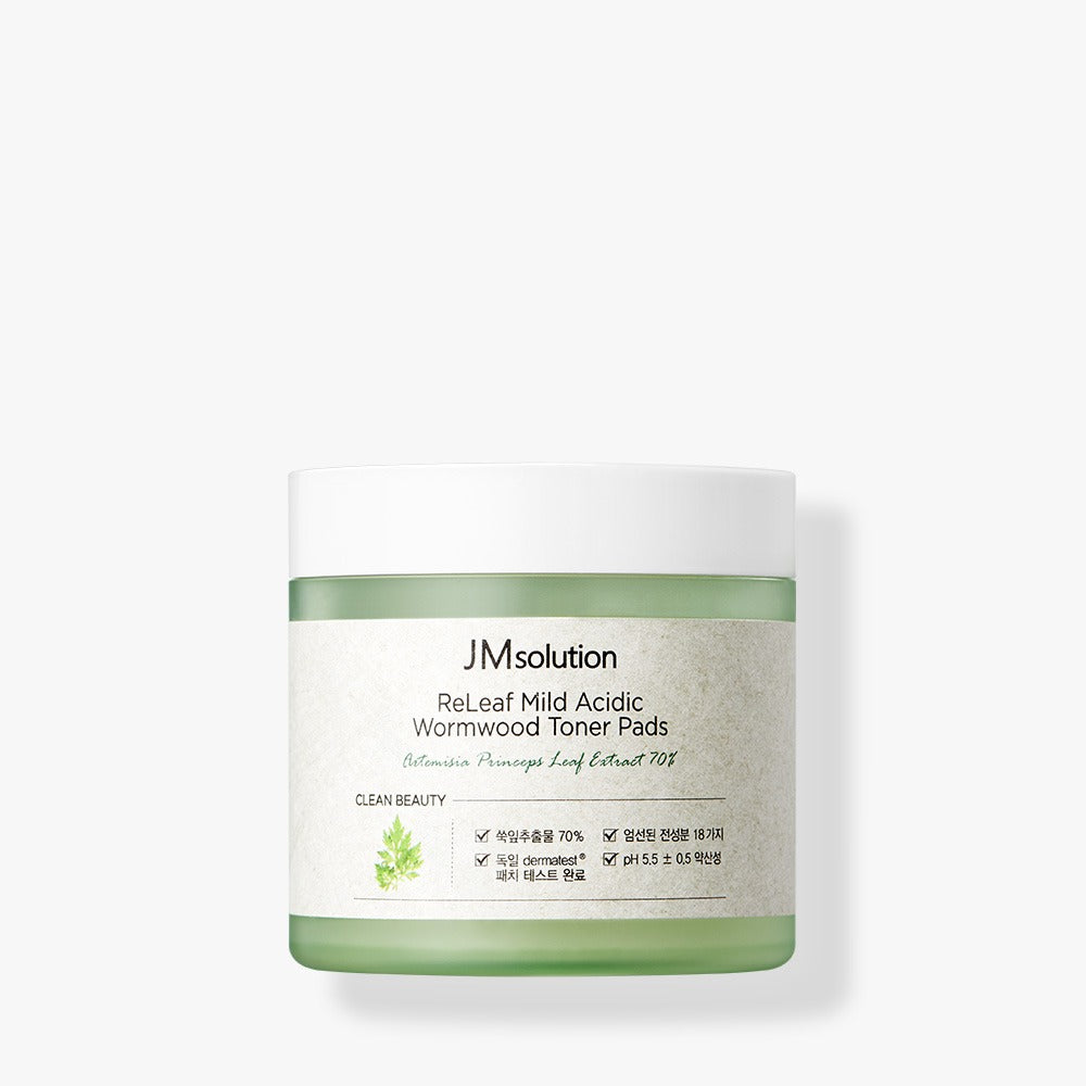JMSolution releaf mild acidic wormwood toner pads - 140 ml (70매)