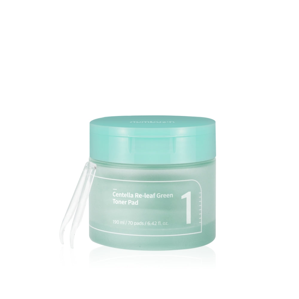 Numbuzin No.1 Centella Re-Leaf Green Toner Pad 190ml (70pad) - 190ml (70pad)