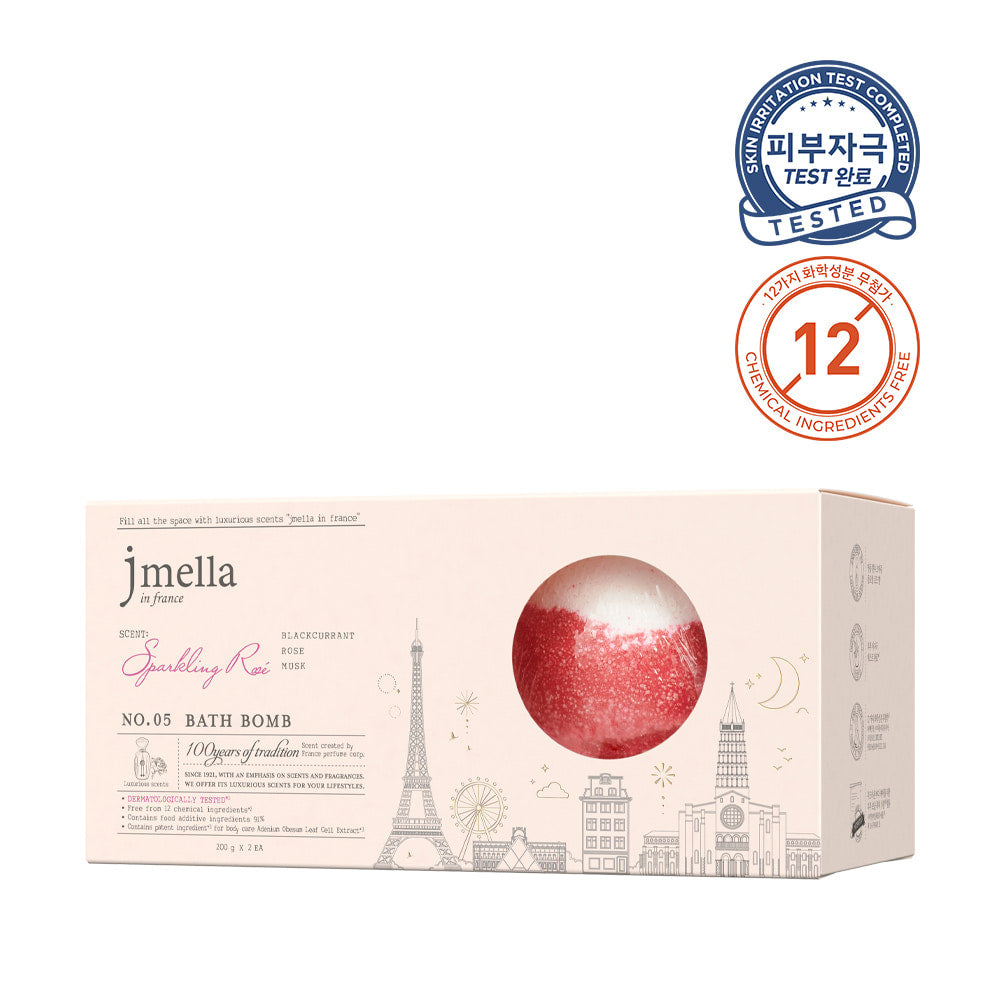 JMELLA SPARKLI.ROSE BATH BOMB - 200g*2ea