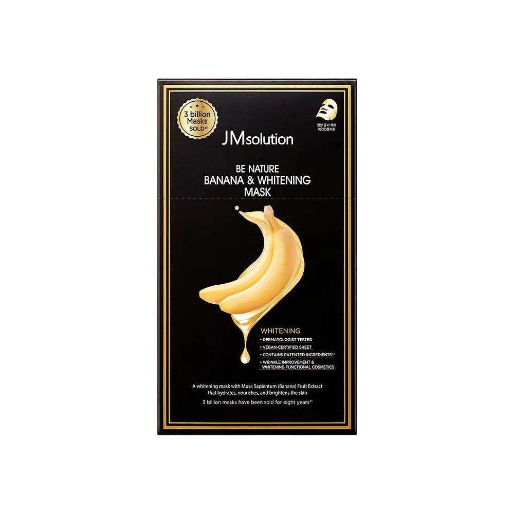 JMSOLUTION BE NATURE BANANA & WHITENING MASK - 10 ea