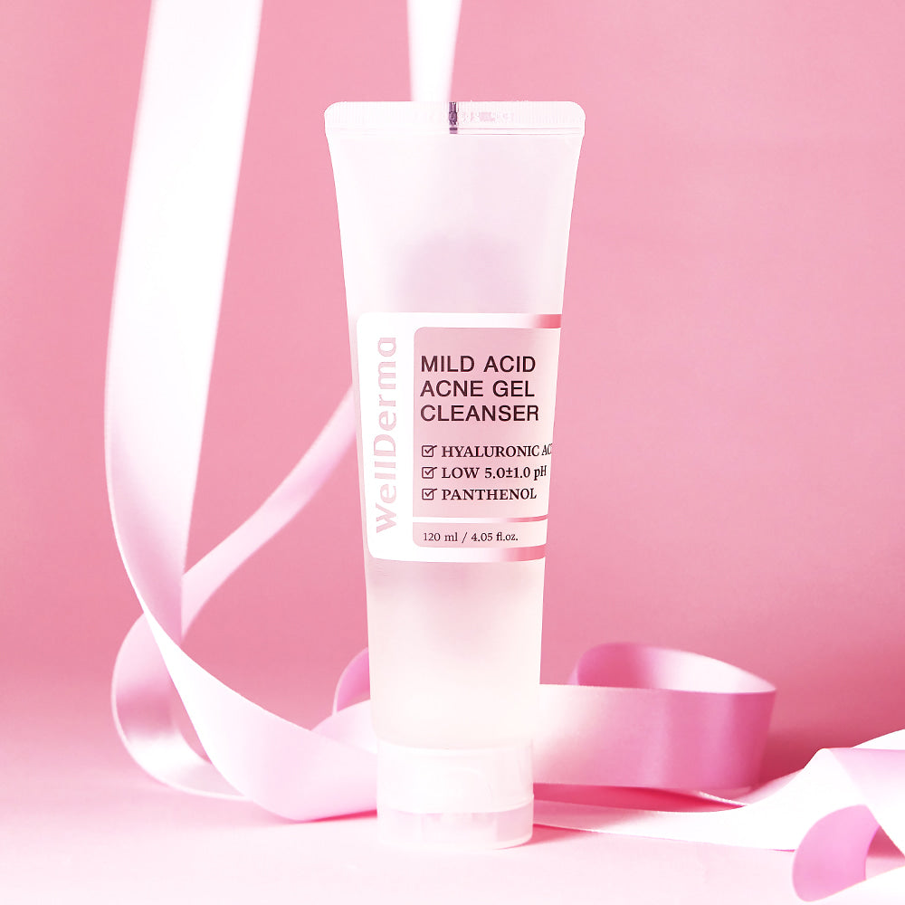 WellDerma G PLUS MILD ACID ACNE GEL CLEANSER - 120ml