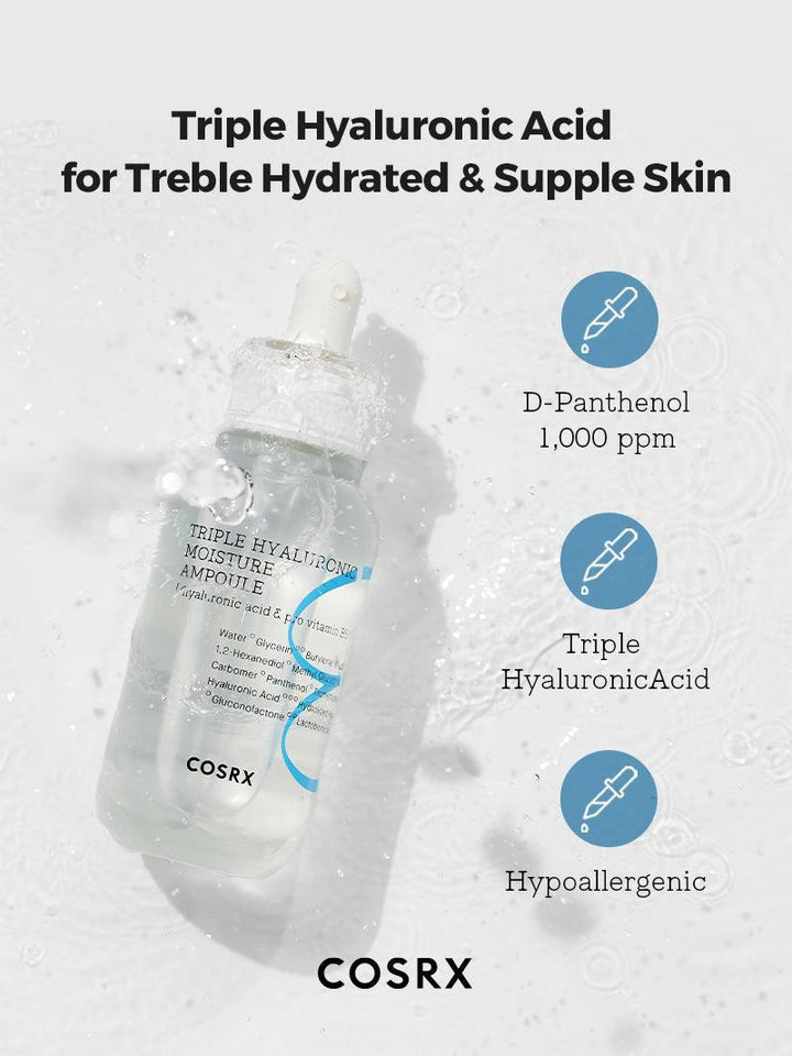 COSRX hydrium triple hyaluronic moisture ampoule 40ml - 40ml
