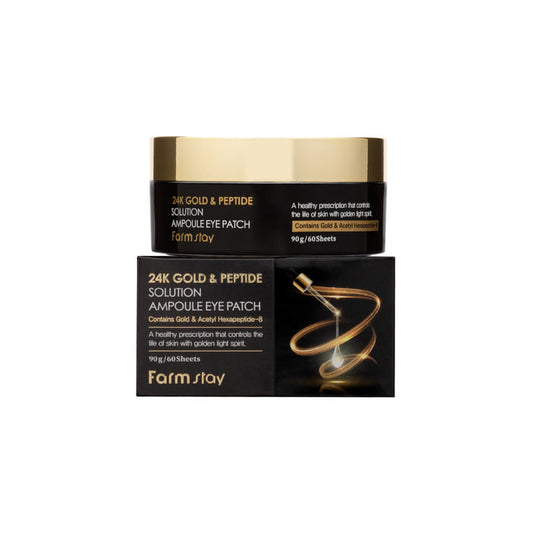Farm Stay 24k Gold & Peptide Solution Ampoule Eye Patch 90g