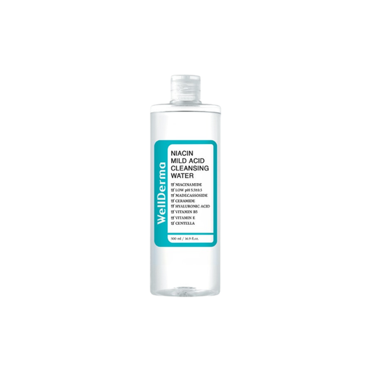 Wellderma Niacin Mild Acid Cleansing Water - 500 ml