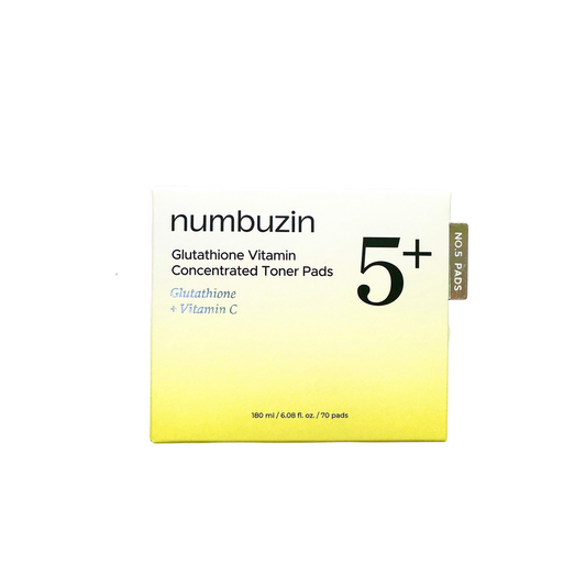 Numbuzin No.5 Glutathione Vitamin Concentrated Toner Pad - 70 Pads