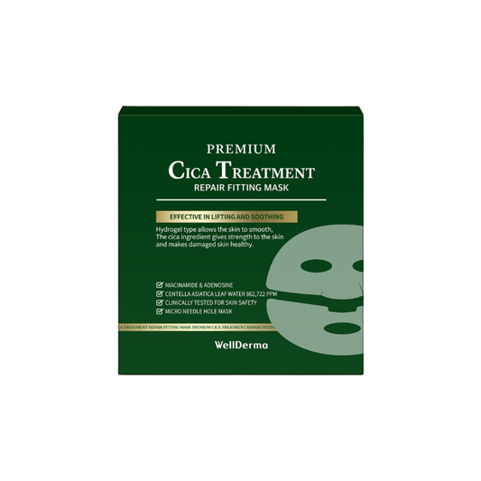 WellDerma Premium Cica Treatment Repair Fitting Mask - 4 sheet
