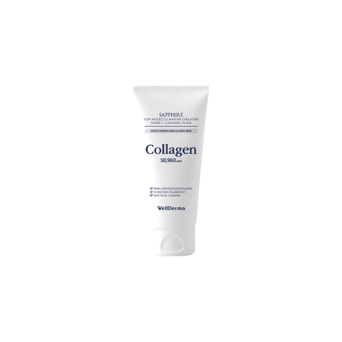 WellDerma Sapphire Low Molecule Collagen Perfect Cleansing Foam - 150 g
