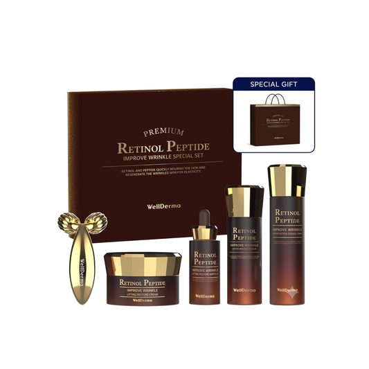WellDerma Retinol Peptide Improve Wrinkle Special Set - 5 Items