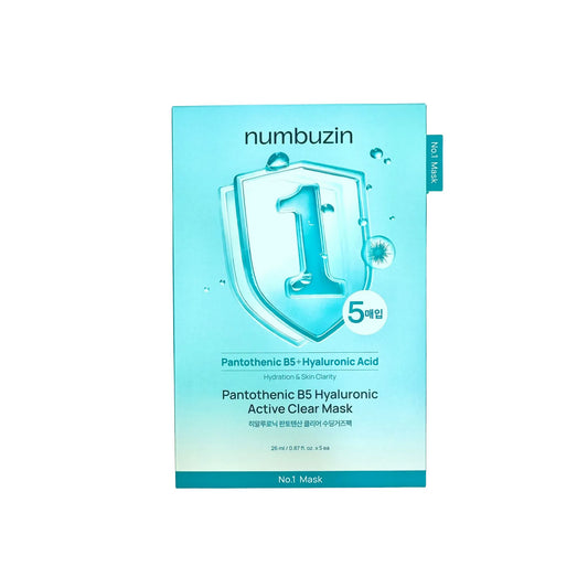 Numbuzin No.1 Hyaluronic Pantothenic Acid Clear Soothing Gauze Mask - 1 box (5EA)