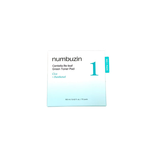 Numbuzin No.1 Centella Re-Leaf Green Toner Pad 190ml (70pad) - 190ml (70pad)