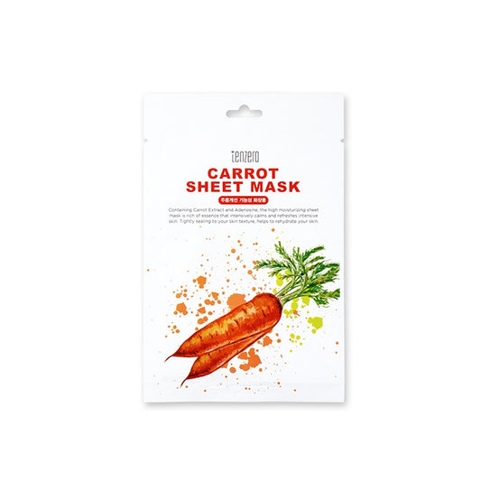 TENZERO CARROT SHEET MASK - 25 ml*10ea