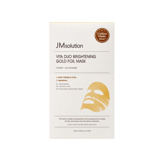 JMsolution Vita Duo Brightening Gold Foil Mask - 10 Sheets