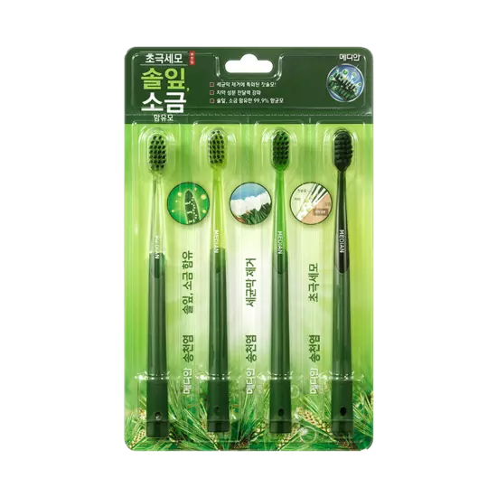 MEDIAN PINENEE.SALT TOOTHBRUSH - 4ea