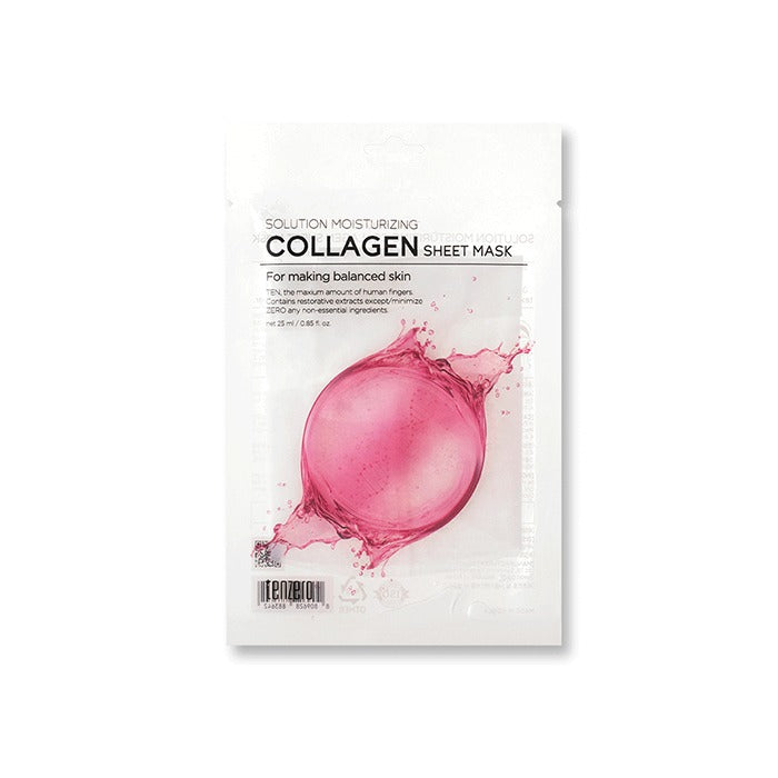 TENZERO COLLAGEN SHEET MASK - 25ml*10ea