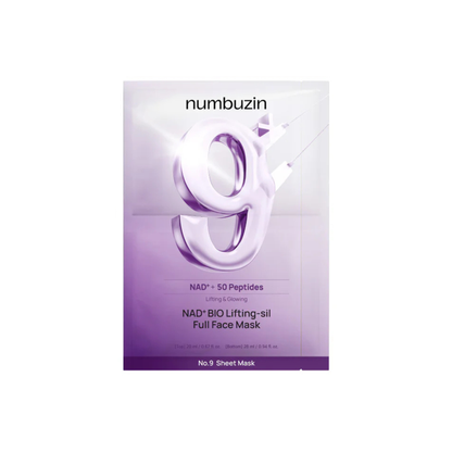 Numbuzin No.9 NAD⁺ BIO LIFTING-Sil Full Face MASK - 1 ea