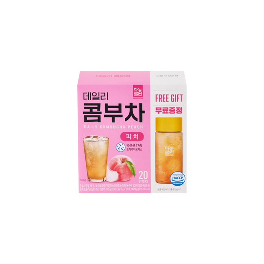 Danongwon Daily Kombucha Peach - 20 Sticks + Bottle