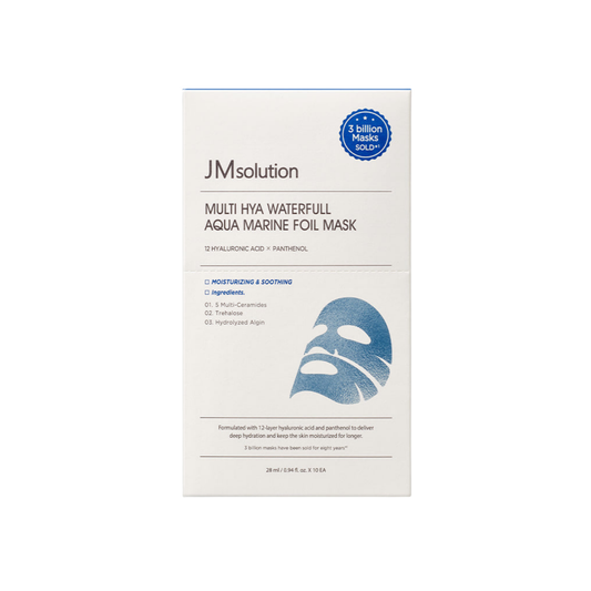 JMsolution Multi Hya Waterfull Aqua Marine Foil Mask - 10 Sheets