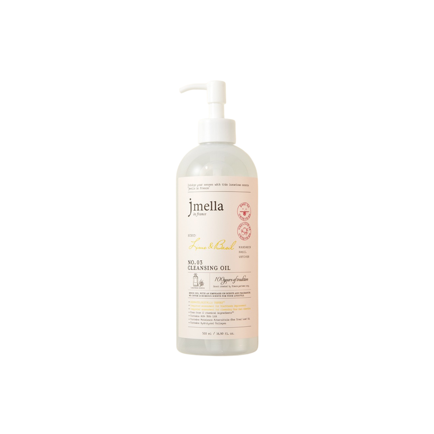 JMELLA Lime & Basil Cleansing Oil - 500 ml
