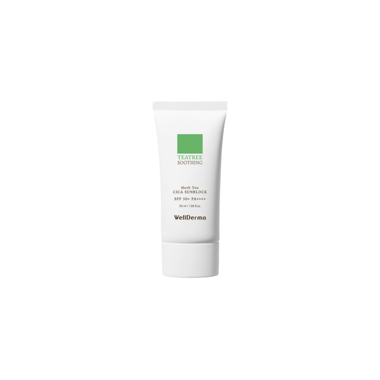 Wellderma Teatree Herb Tox Cica Sunblock - 50 ml