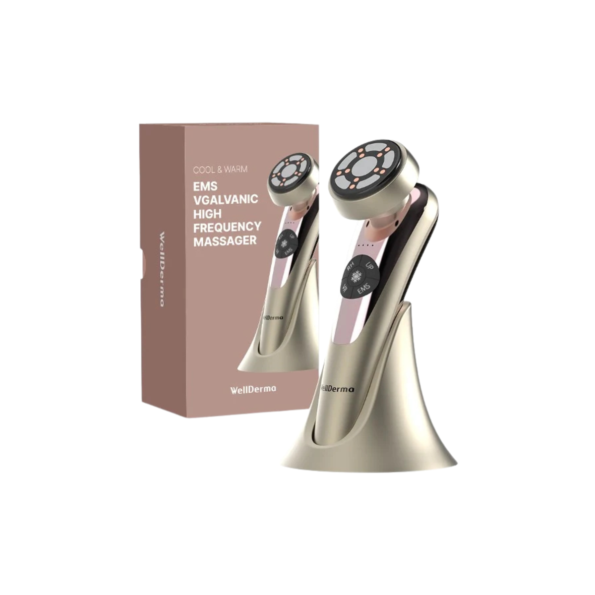 WellDerma  COOL & WARM EMS VGALVANIC HIGH FREQUENCY MASSAGER