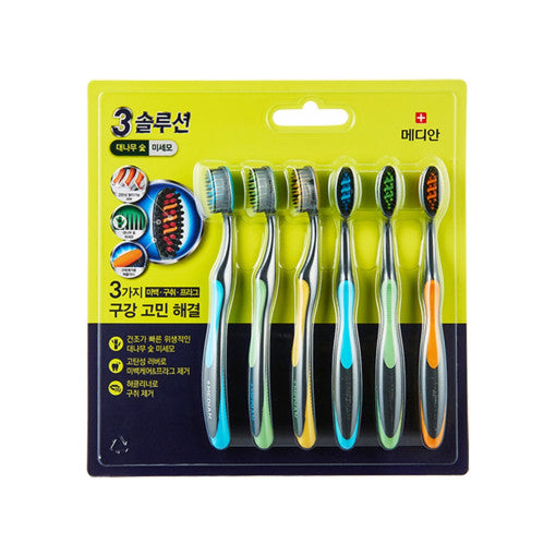 MEDIAN TRIPFINEHAIR TOOTHBRUSH - 6EA