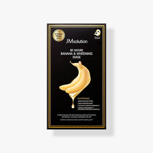 JMsolution Be Nature Banana & Whitening Mask - 24ml*10ea