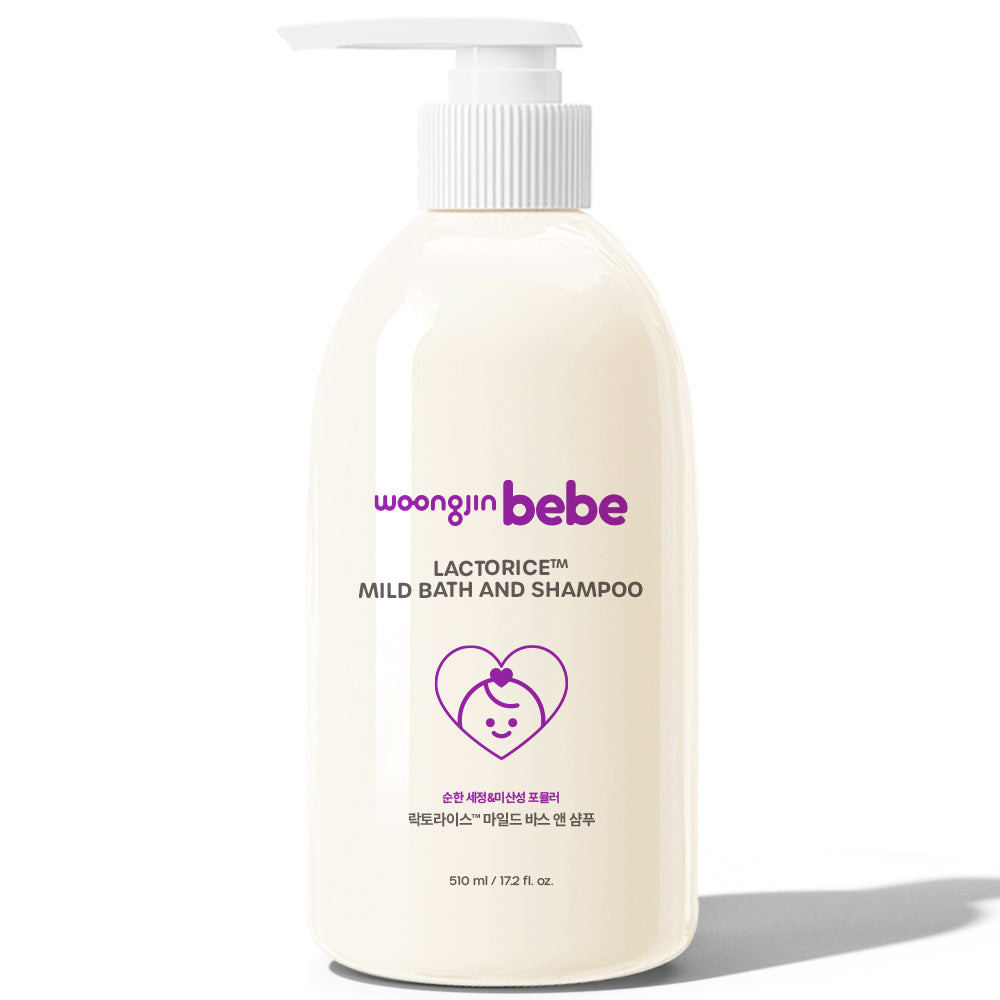 Woongjin BeBe LactoseTM Mild Bath & Shampoo - 510ml