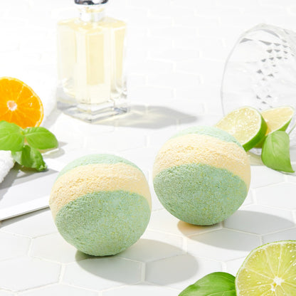 JMELLA LIME & BASIL BATH BOMB - 200g*2ea