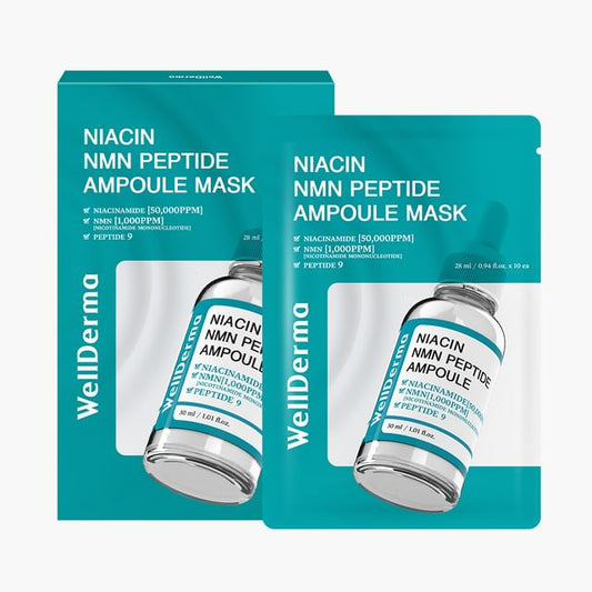 WellDerma G Plus Niacin Nmn Peptide Ampoule Mask