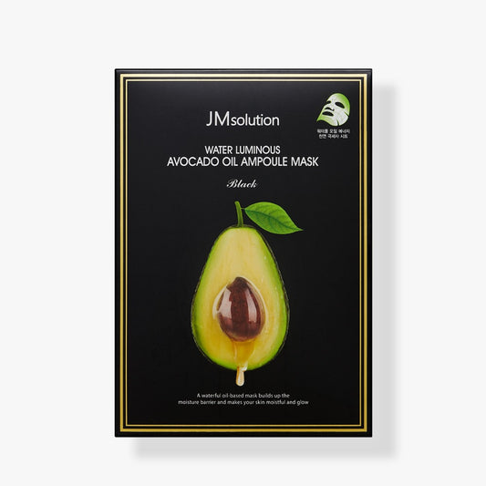 JMSolution WATER LUMINOUS AVOCADO OIL AMPOULE MASK Black - 35ml*10ea